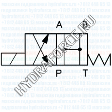 Двухпозиционные распределители плиточного (модульного) монтажа CETOP, схема 0610-1610